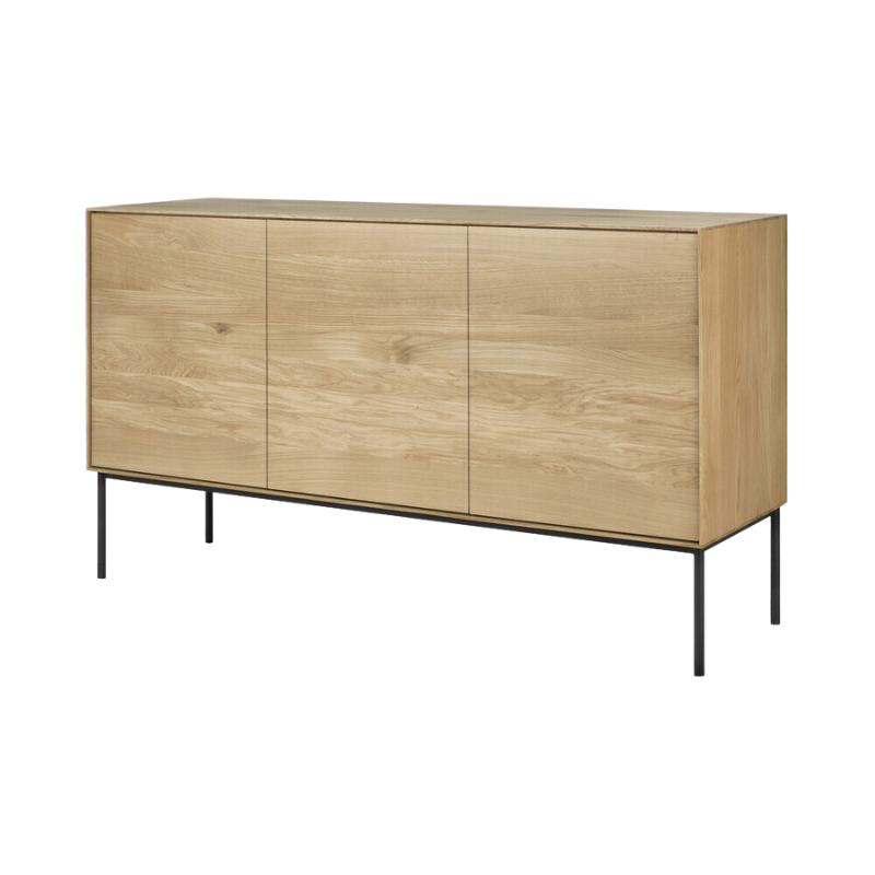 The Whitebird Sideboard from Ethnicraft 59.5 inch angled.