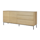 The Whitebird Sideboard from Ethnicraft 71 inch angled.