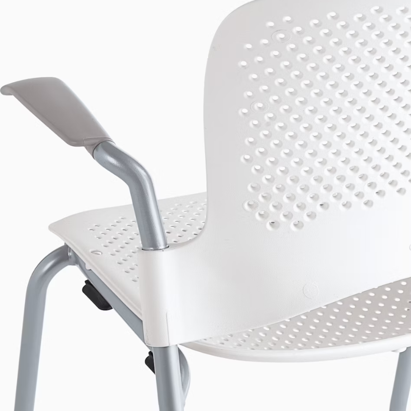 The Caper Stacking Chair from Herman Miller in detail.