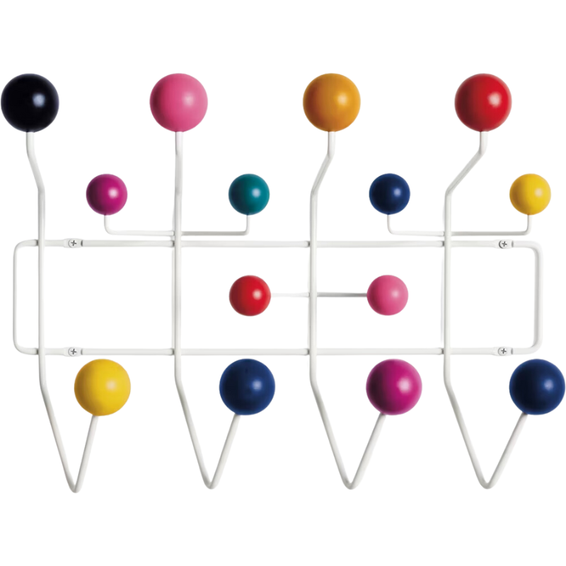 The Eames Hang-It-All from Herman Miller in multicolor.