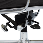 The Eames Soft Pad Executive Chair from Herman Miller highlighting the mechanics.