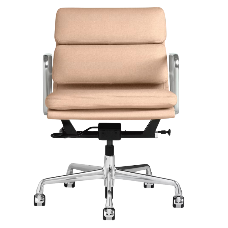 The Eames Soft Pad Management Chair from Herman Miller in balsa prone leather.