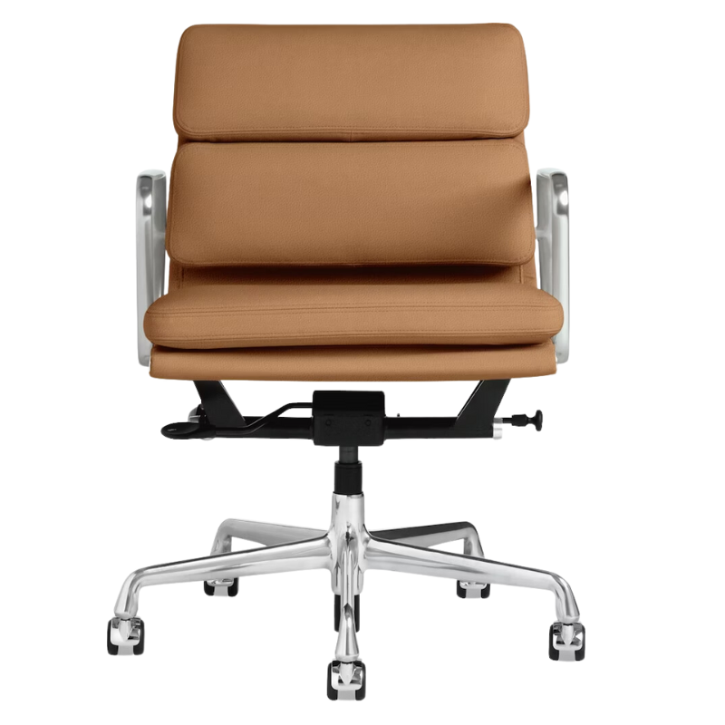 The Eames Soft Pad Management Chair from Herman Miller in bricolage prone leather.