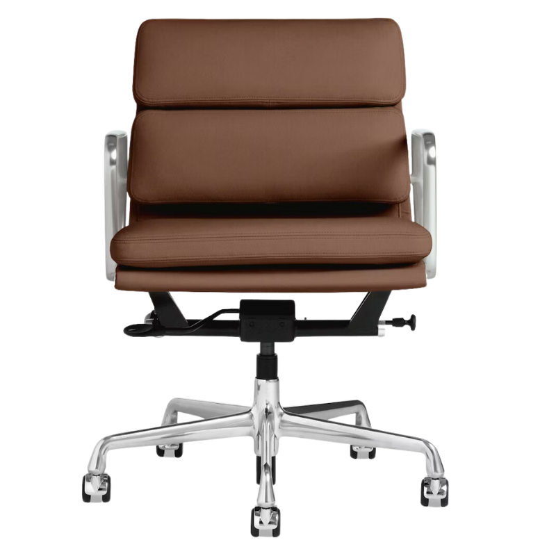 The Eames Soft Pad Management Chair from Herman Miller in ledge prone leather.