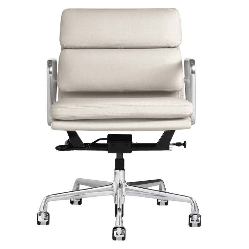 The Eames Soft Pad Management Chair from Herman Miller in lotus prone leather.