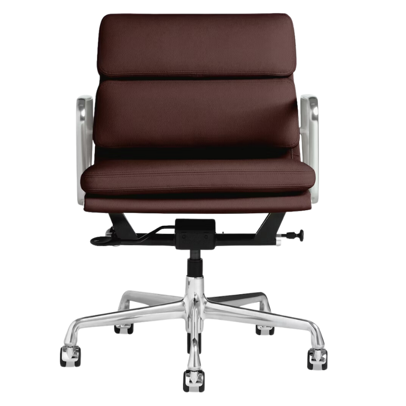 The Eames Soft Pad Management Chair from Herman Miller in mantra prone leather.