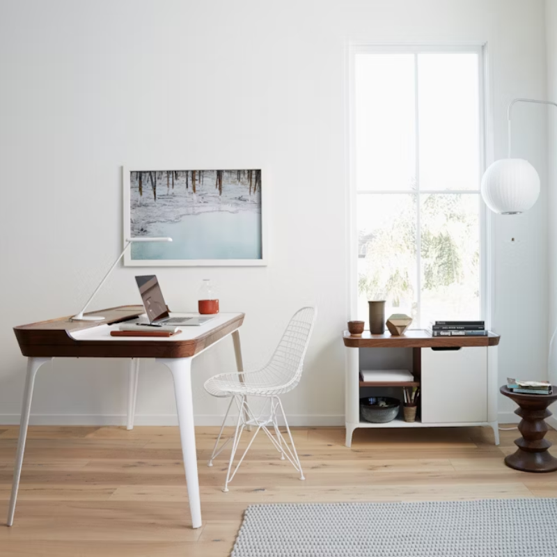 The Flute Personal Light from Herman Miller in a living area.