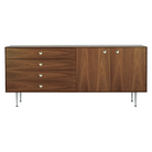 The Nelson Thin Edge Buffet from Herman Miller in walnut.