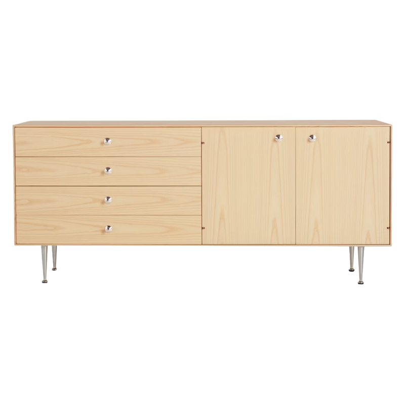 The Nelson Thin Edge Buffet from Herman Miller in white ash.