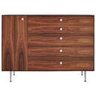 The Nelson Thin Edge Chest Cabinet from Herman Miller in Santos Palisander with left orientation.