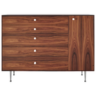 The Nelson Thin Edge Chest Cabinet from Herman Miller in Santos Palisander with right orientation.