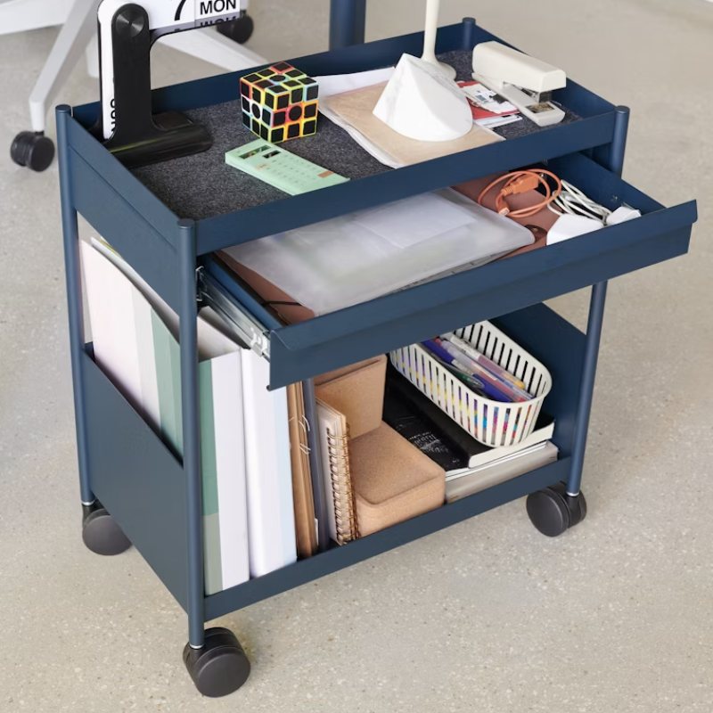 The OE1 Trolley from Herman Miller with decor.