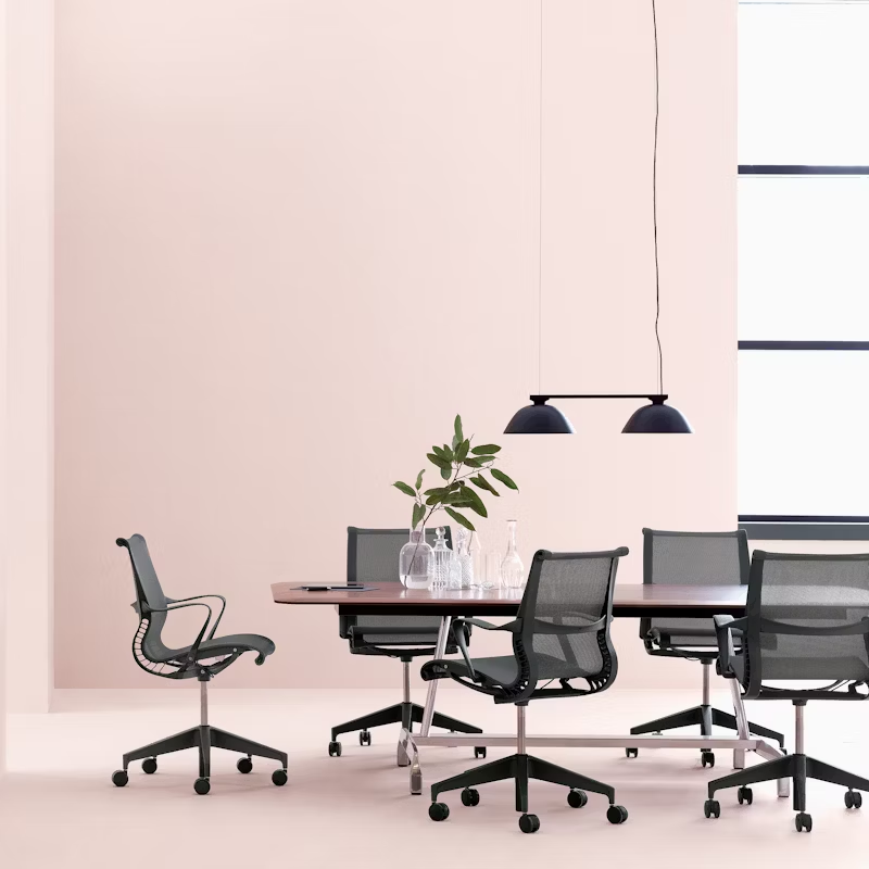 The Setu Chair from Herman Miller in a business.