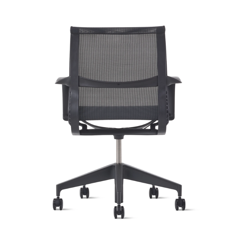 The Setu Chair from Herman Miller in graphite from the back.