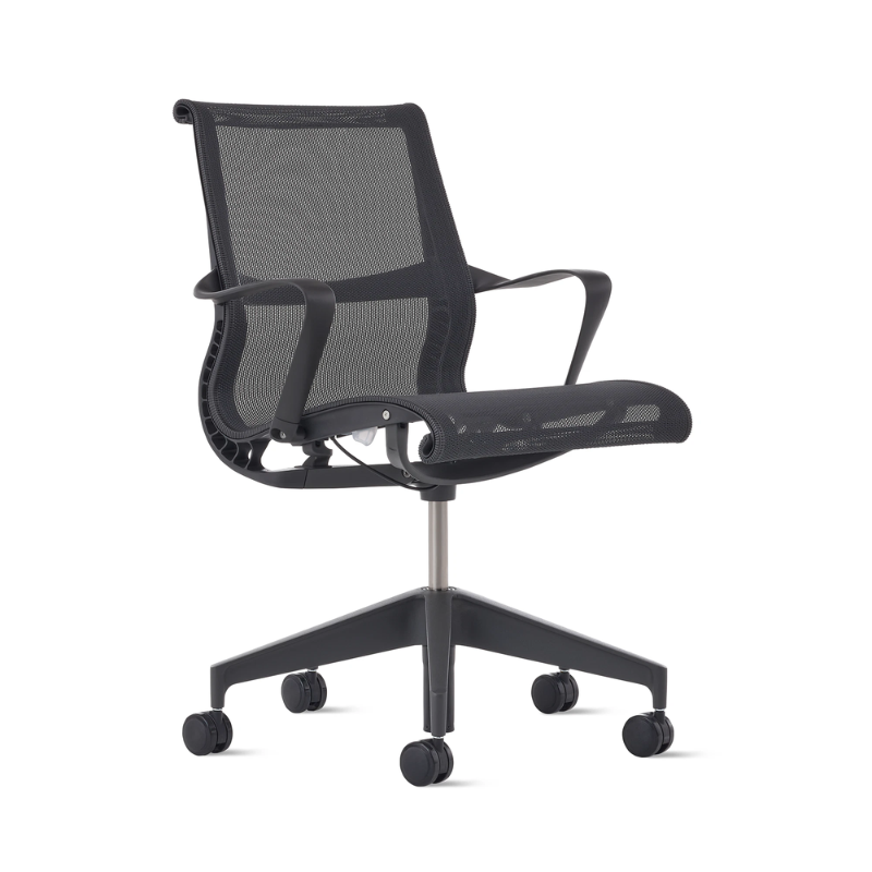 The Setu Chair from Herman Miller in graphite.