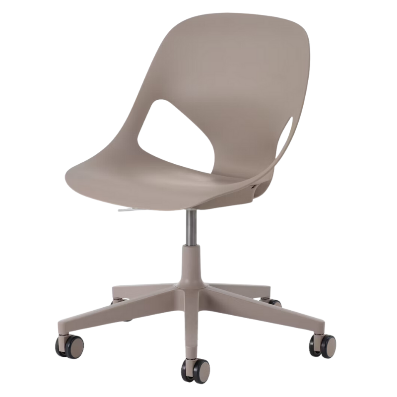 The Zeph Multipurpose Chair without Arms from Herman Miller cocoa shell.