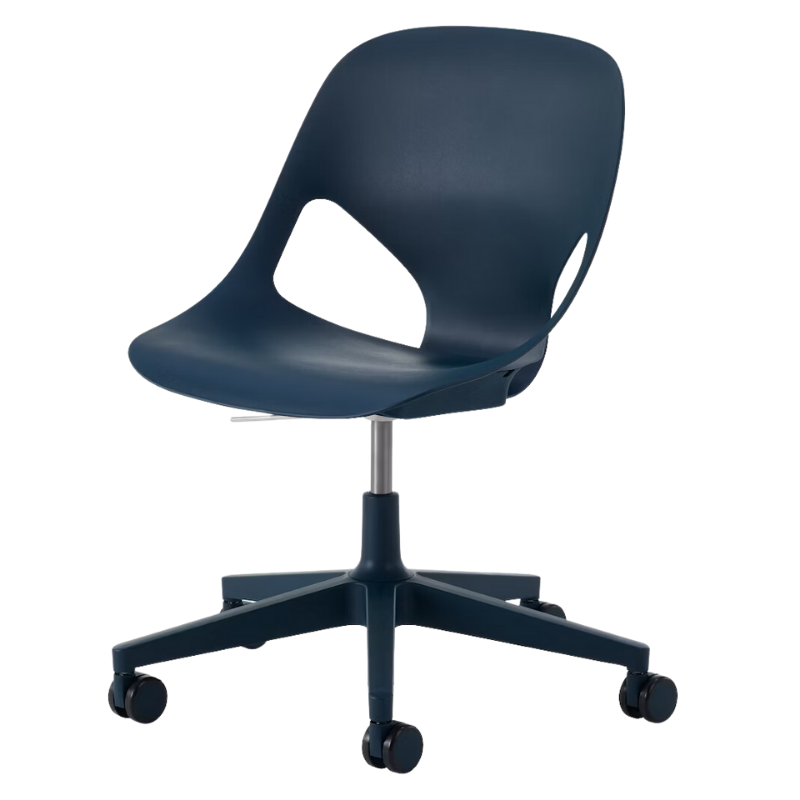 The Zeph Multipurpose Chair without Arms from Herman Miller nightfall shell.