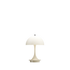 The Panthella 160 Portable Lamp from Louis Poulsen in opal beige.