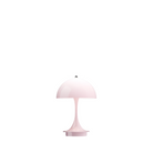 The Panthella 160 Portable Lamp from Louis Poulsen in opal pale rose.