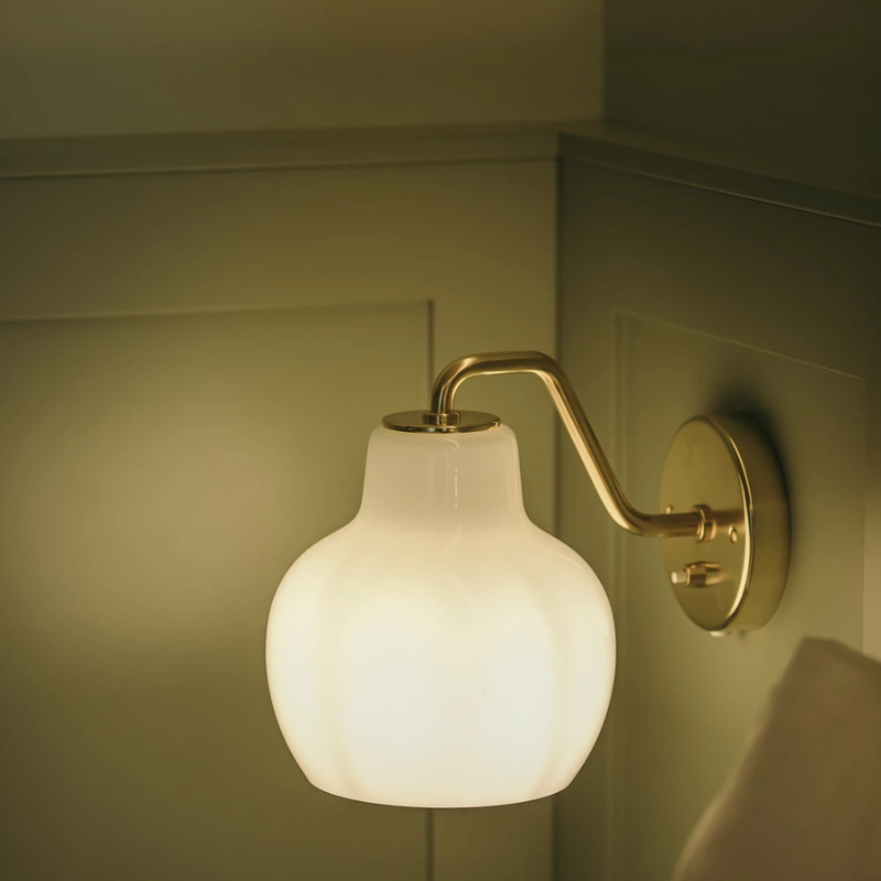 The VL Ring Crown Wall Light from Louis Poulsen close up.