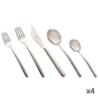 The Due 20 Piece Cutlery Set from Mepra in champagne.