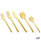 The Due 20 Piece Cutlery Set from Mepra in ice gold.