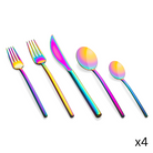 The Due 20 Piece Cutlery Set from Mepra in rainbow.