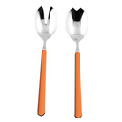 The Fantasia Salad Serving Set from Mepra in orange.