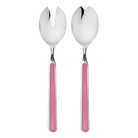 The Fantasia Salad Serving Set from Mepra in pink.