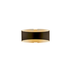 The Swerve Wall Sconce from Modern Forms in bronze and brushed brass from the front.