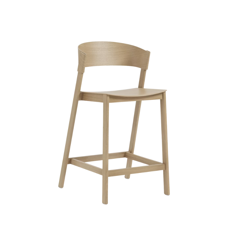 Muuto cover counter stool in oak