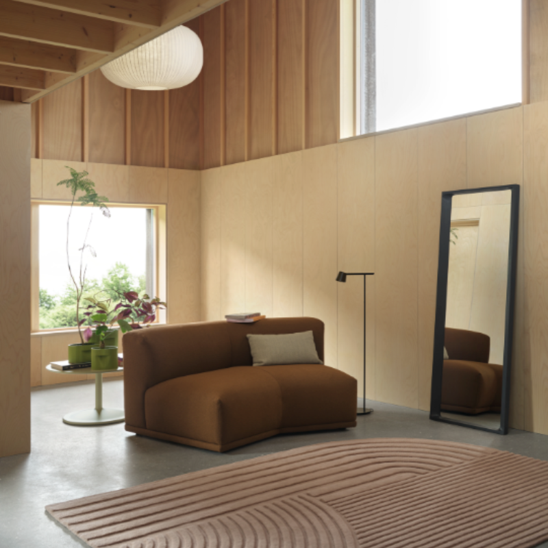 The Relevo Rug from Muuto in a lounge.