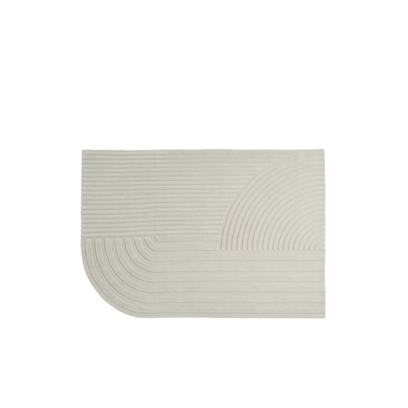 The small Relevo Rug from Muuto in off white.