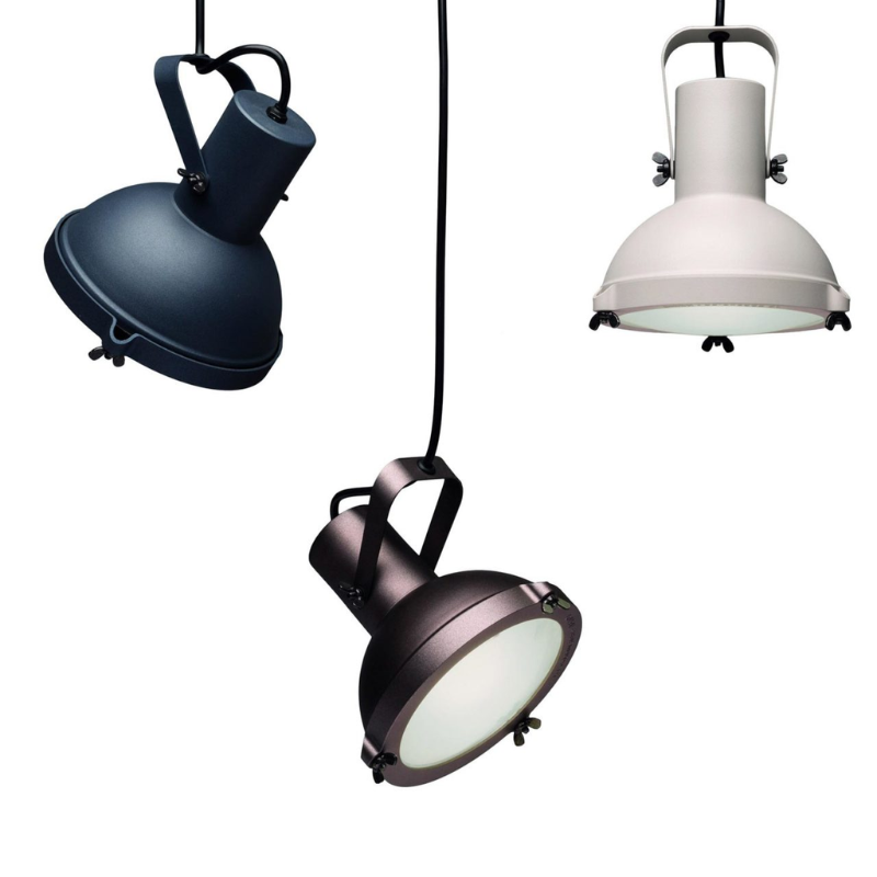 The Projecteur Pendant from Nemo small size color options.