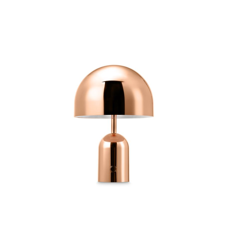 The Bell Portable LED from Tom Dixon in copper.