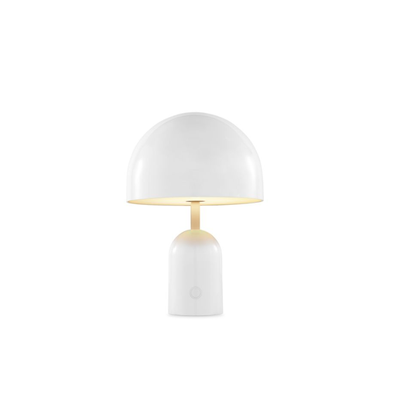 The Bell Portable LED from Tom Dixon in white.