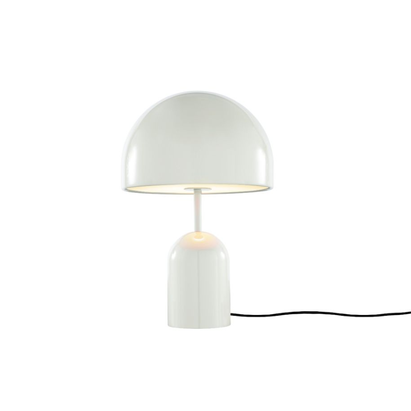 The Bell Table LED from Tom Dixon in light grey.