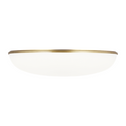 The Megan Flush Mount from Visual Comfort and Co in plated brass from the side.