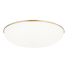 The Megan Flush Mount from Visual Comfort and Co in plated brass.