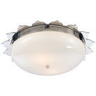 The large Rachel Flush Mount from Visual Comfort & Co in polished nickel.