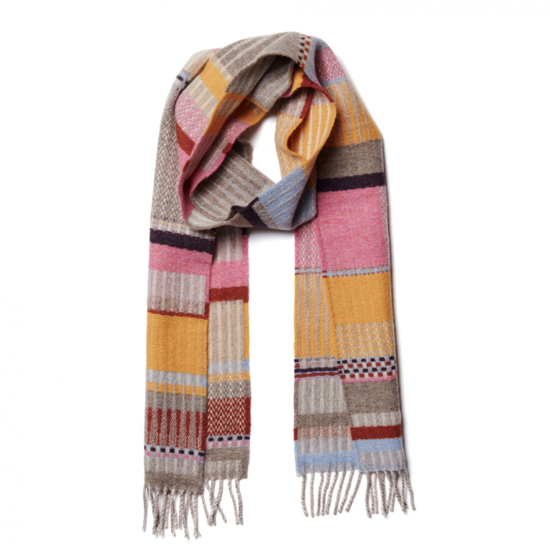 The Maela Scarf from Wallace & Sewell in bubblegum.