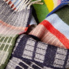 The Nyack Scarf by Wallace and Sewell in harlequin close up.