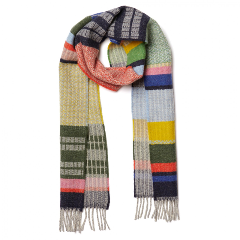 The Nyack Scarf by Wallace and Sewell in harlequin.