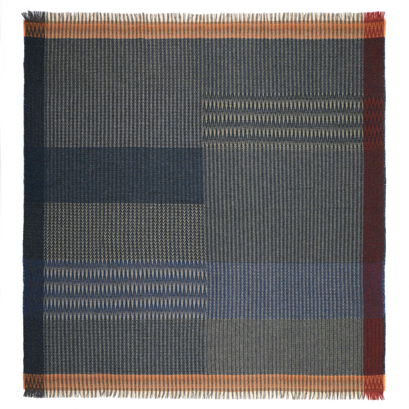 The Shetland Tweed Throw from Wallace & Sewell Cairngorm color in detail.