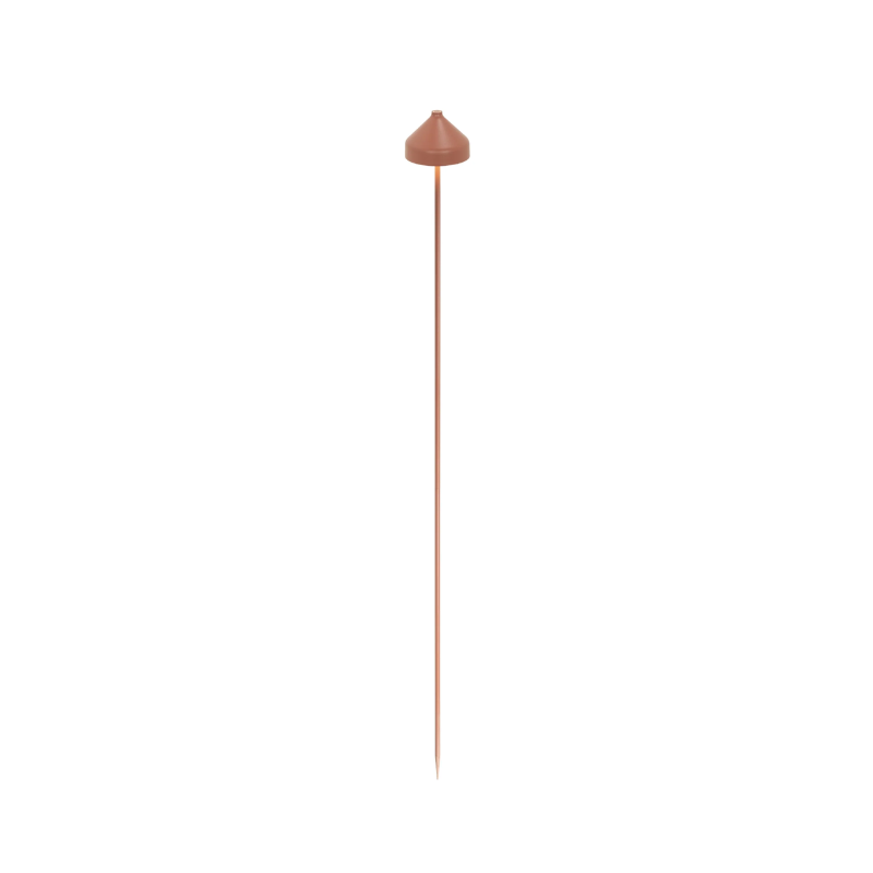 The Amelie Pro Garden Lamp from Zafferano in terracotta.