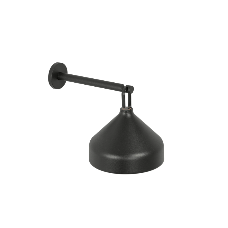 The Amelie Pro Wall Lamp from Zafferano in black.