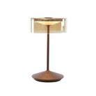 The Crystal Pro Portable Lamp from Zafferano in rust.