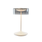 The Crystal Pro Portable Lamp from Zafferano in white.