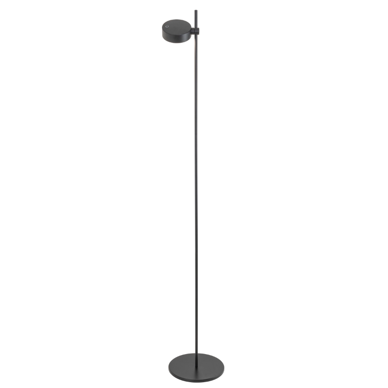 The Super O Floor Lamp from Zafferano in black with 1 light.