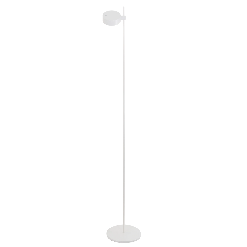 The Super O Floor Lamp from Zafferano in white with 1 light.